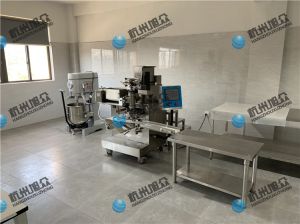 臺州玉環客戶，購買XZ-99包餡機，調試安裝完成